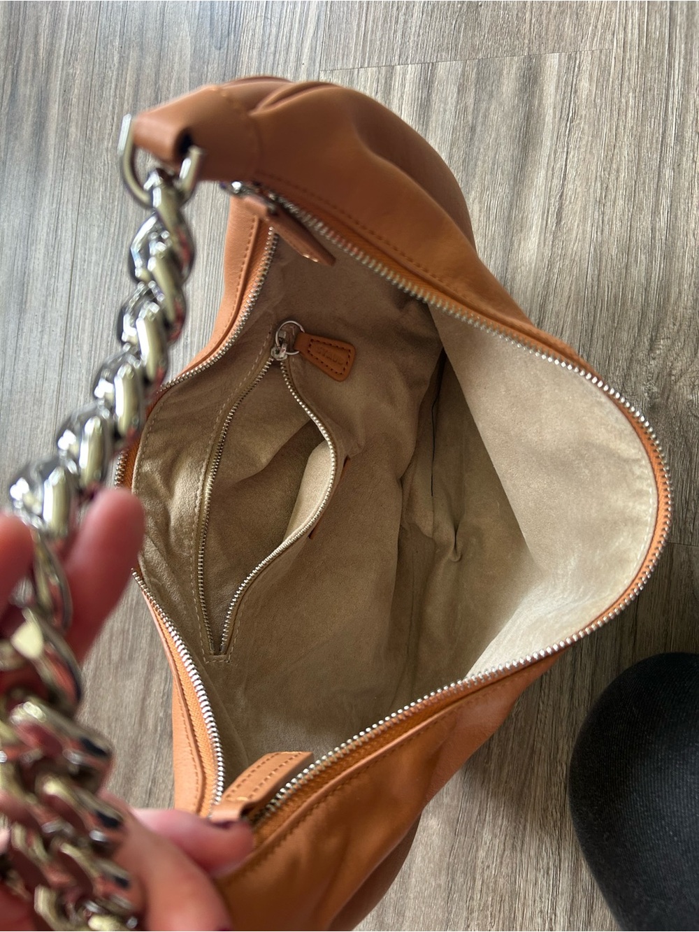 STAUD Saddle Shoulder Bag in Tan - Picture 3 of 4